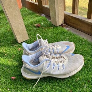 Nike Quest Platinum Grey Light Blue Running Sneakers